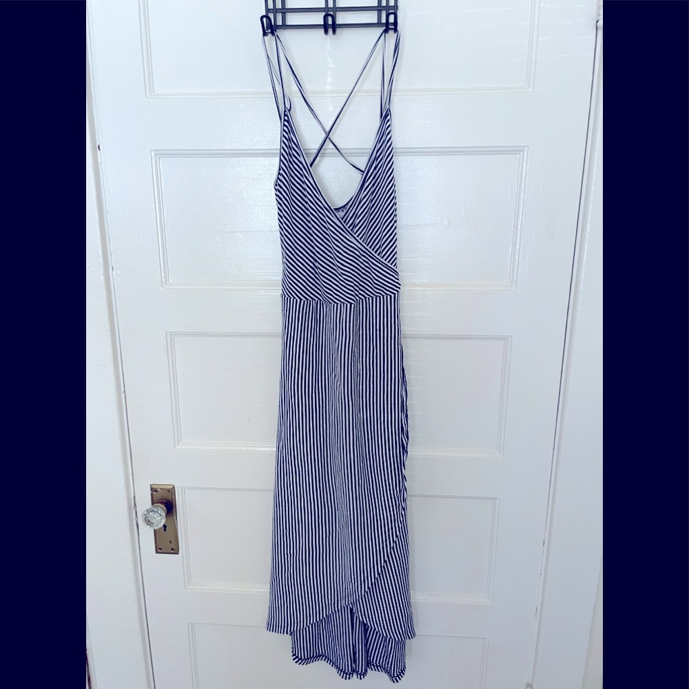 Size L blue and white stripped Z Supply dress